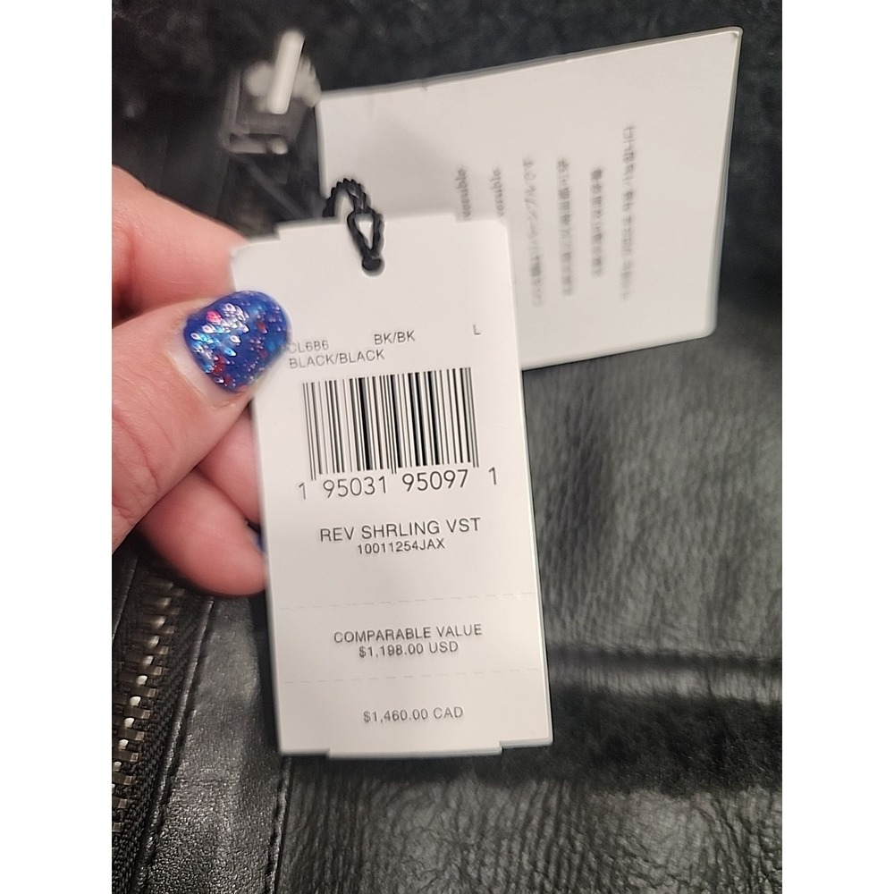NWT Coach Reversible Shearling Womens Vest size L MSRP 1198$ - Picture 4 of 9